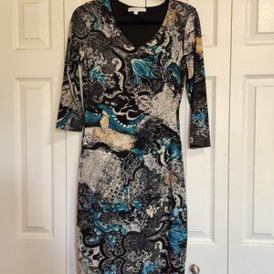 CLEO V-Neckliine Paisley Printed Dress in size 6